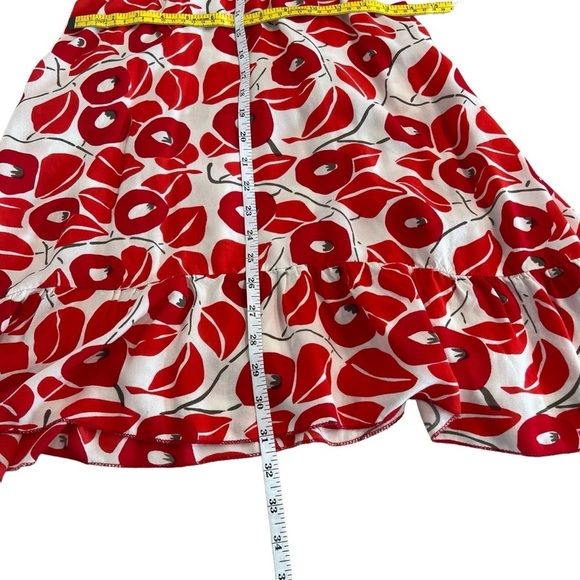 Karakorum Floral Poppy Print V Neck Fit & Flare Short Sleeve Dress Women’s Sz Lg - Picture 11 of 14